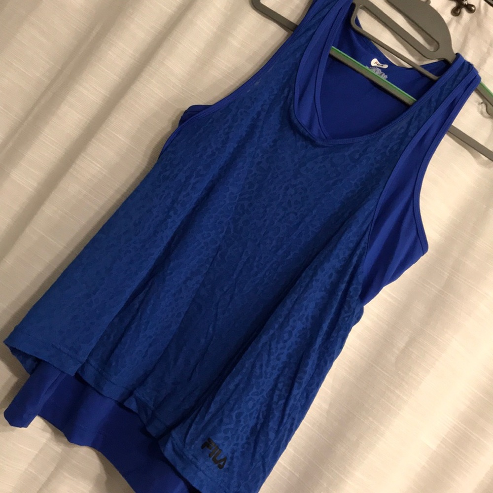 Racer back workout tank.